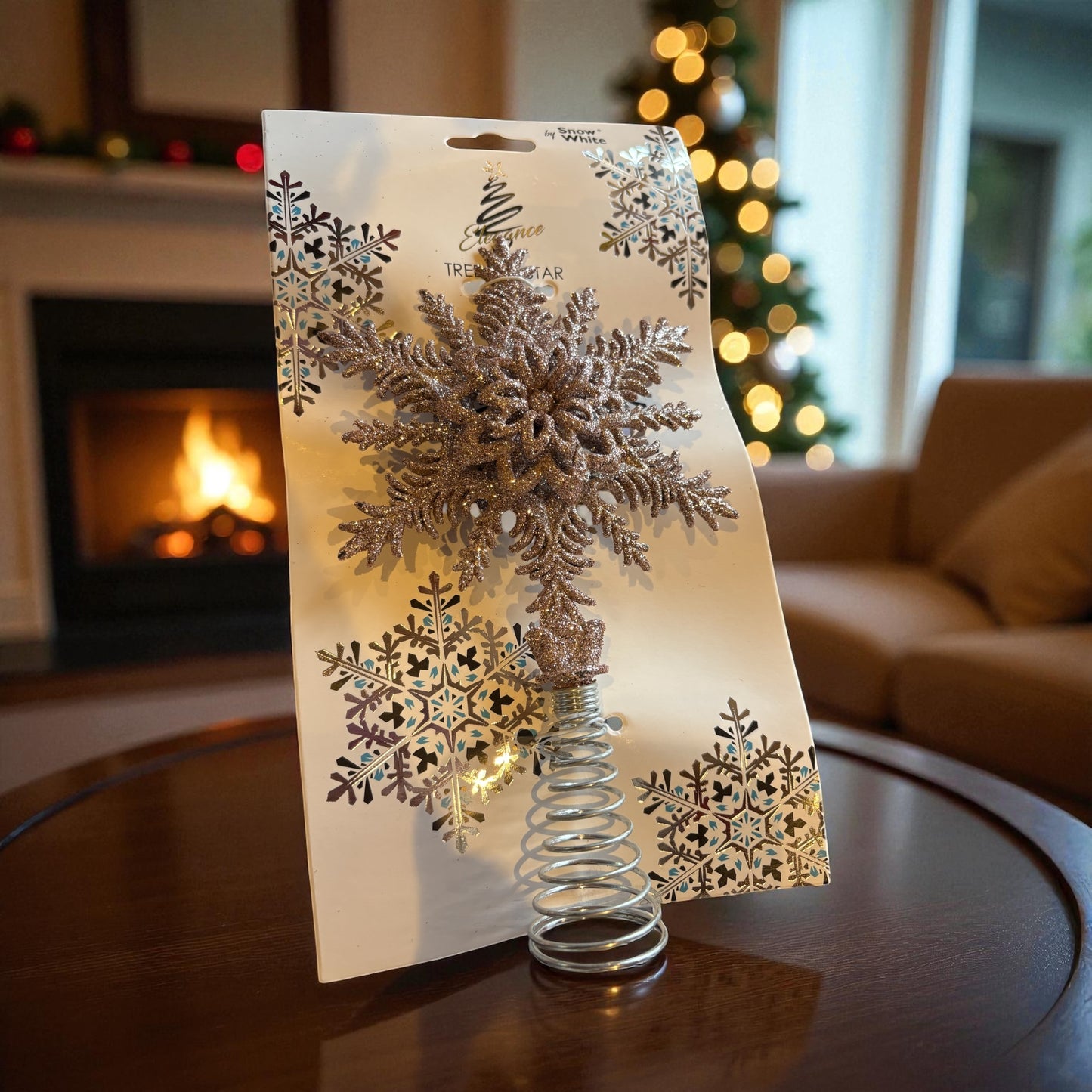 Silver Christmas Tree Topper