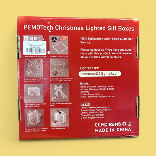 Christmas Light Up Gift Boxes