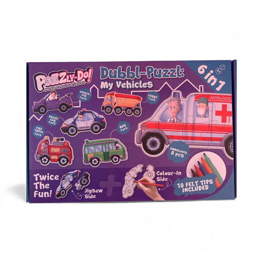 6 In 1 Vehicle Puzzle