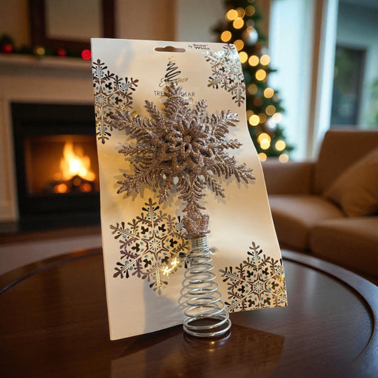 Silver Christmas Tree Topper