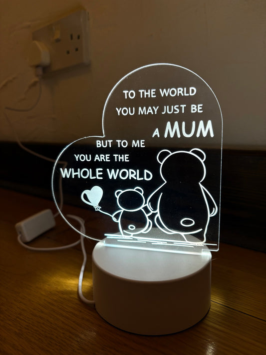 White LED Mum Light