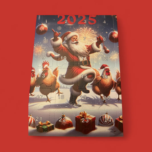 Christmas Advent Calendar Chickens