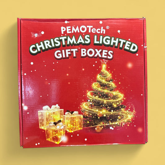 Christmas Light Up Gift Boxes